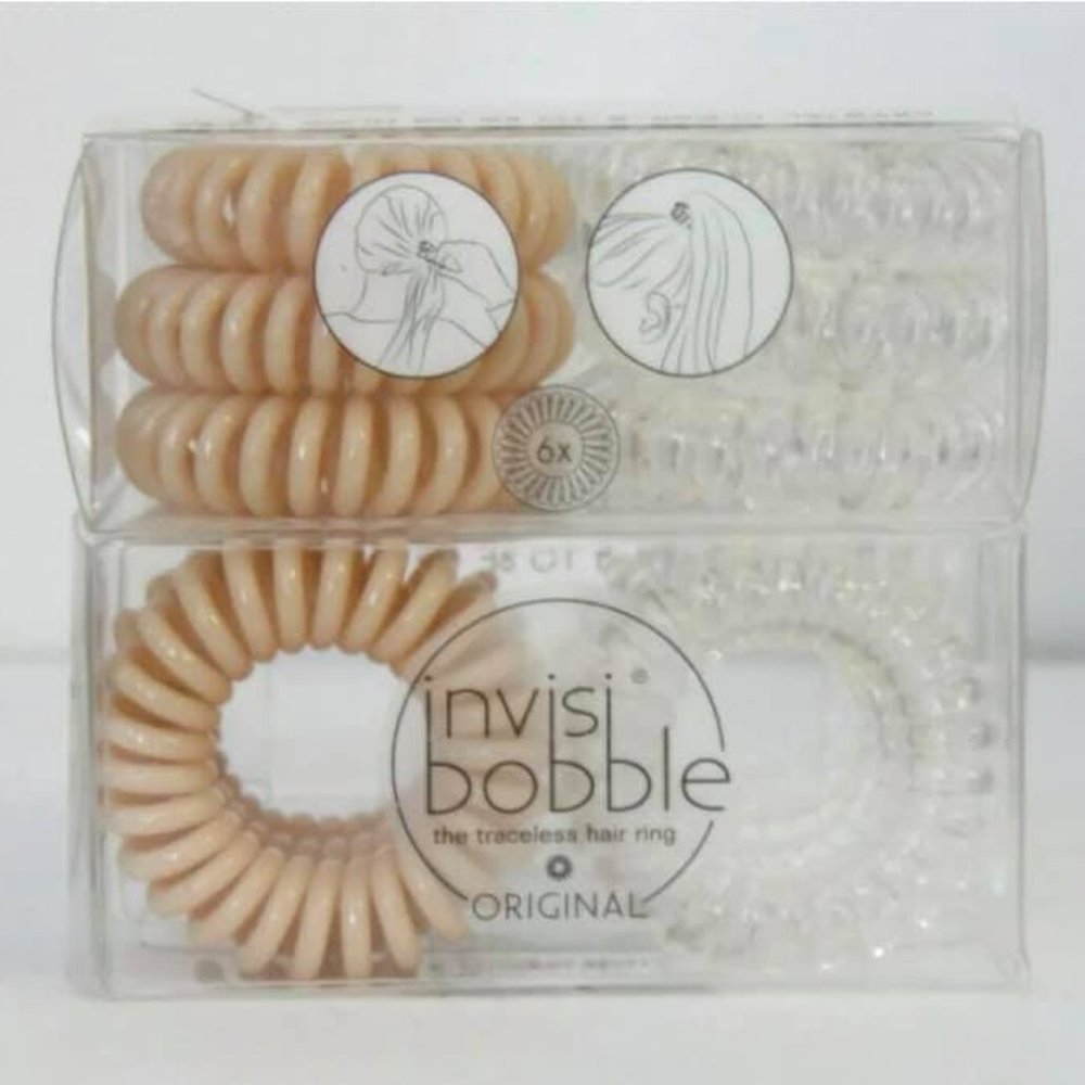 Invisibobble Original Duo Pack in Clear and Nude